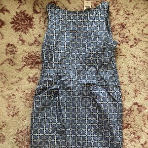 Blue patterned dress